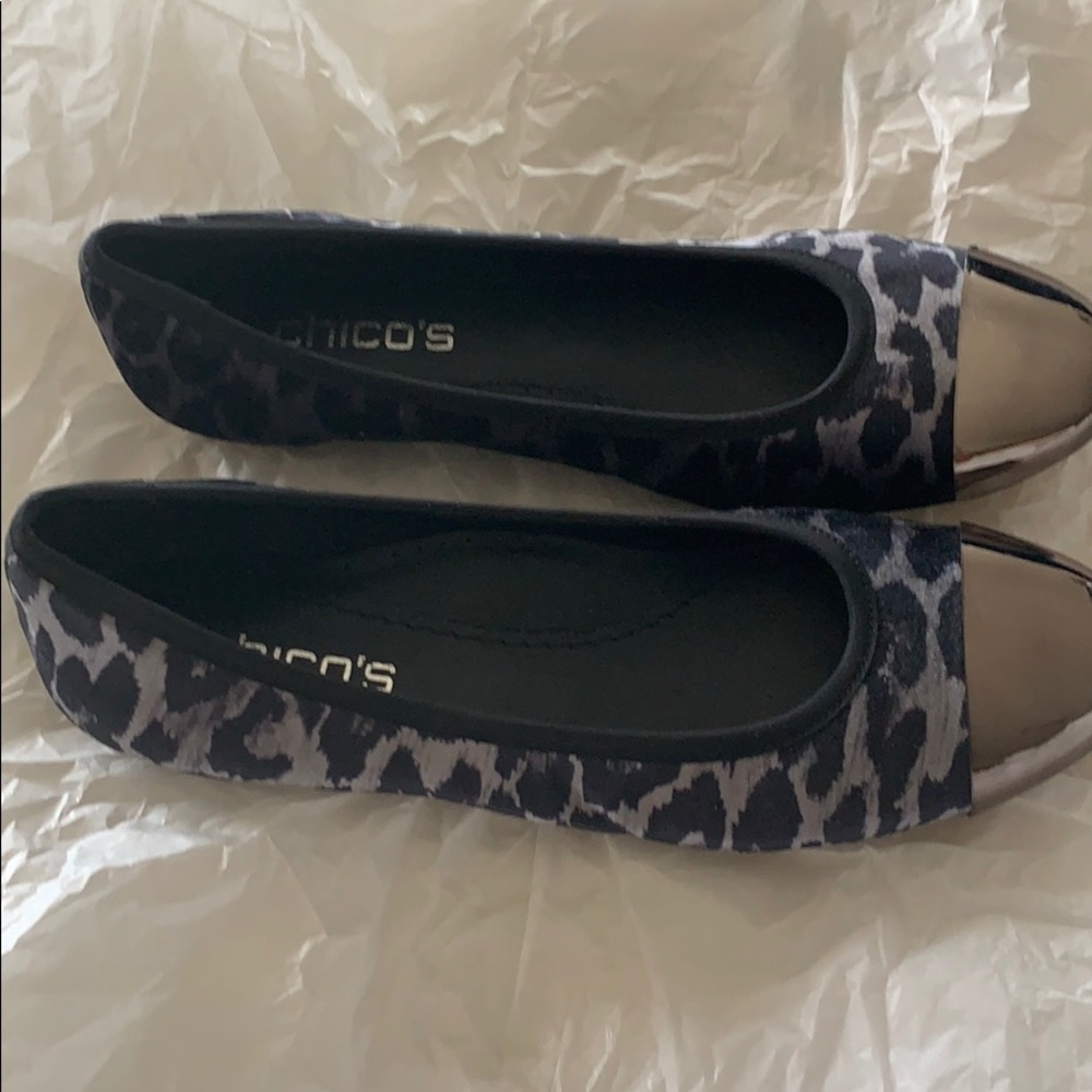 Chico’s shoes black and grey EC no scuffs